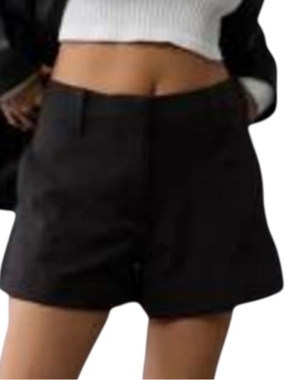 NWT American Eagle High-Rise
Trouser Shorts Black Size 20
